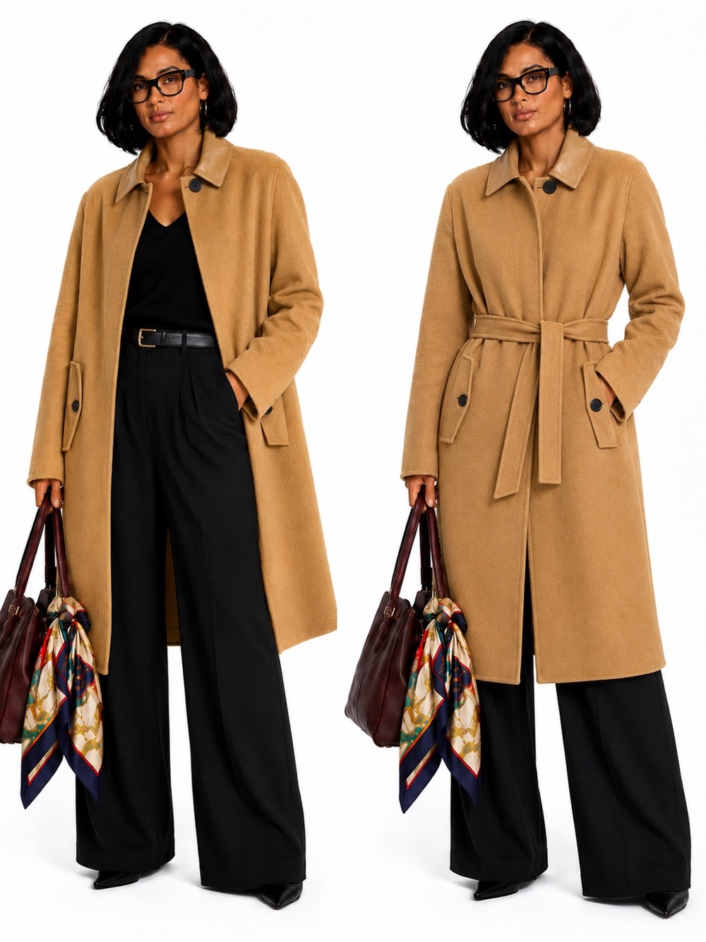 Theory Easy One-Button Wool Cashmere Coat – Size L